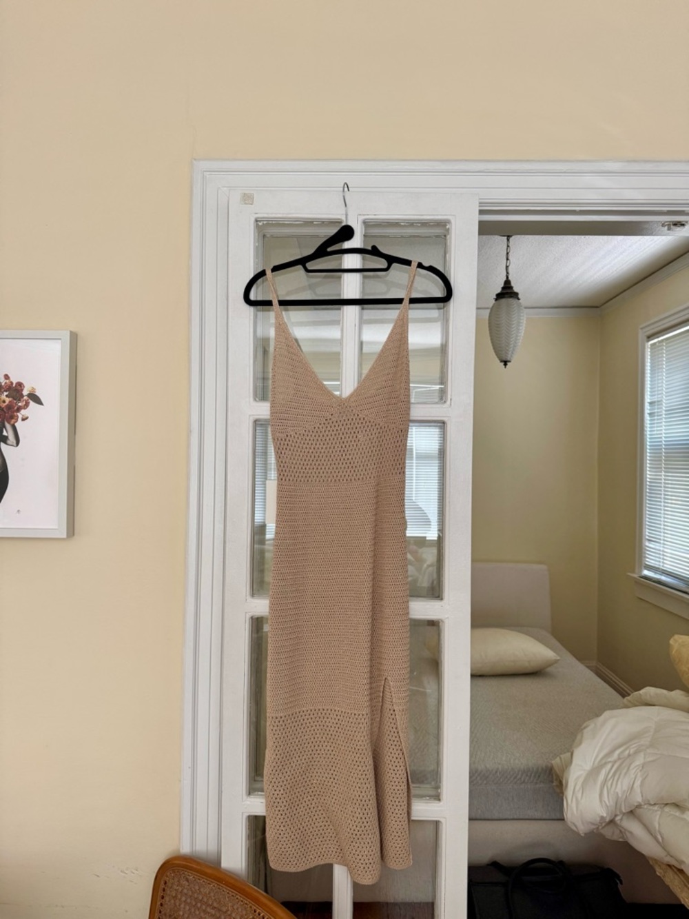 Aritzia - Wilfred - Evie Midi Dress - Oyster Huitre - Size Medium (M) - Picture 8 of 12